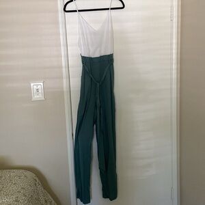 Wide-leg Flowy Tank Jumpsuit